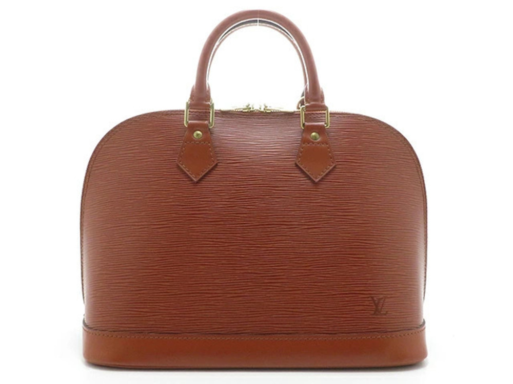 LOUIS VUITTON Alma Epi Handbag Kenya Brown